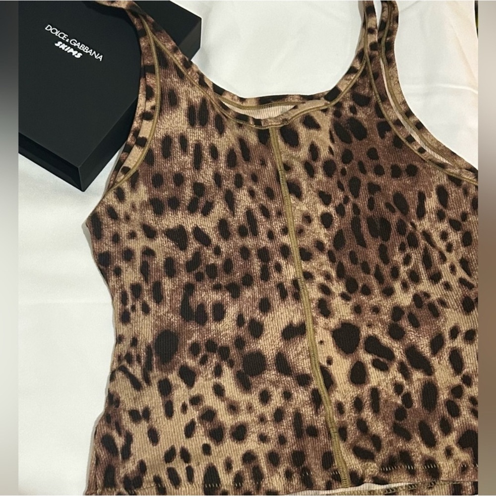 SKIMS/ Dolce & Gabbana cotton jersey scoop tank - Sz. L. NWOT